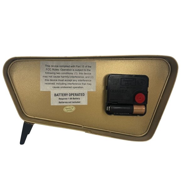 Retro Metal Desk Clock My Alone Time Is For Everyone's Safety Cracker Barrel 9" - Picture 2 of 14